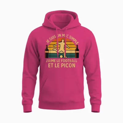 Picon Football Aperitif T-Shirt Gift Idea Footballer Man Unisex Hoodie - Heliconia