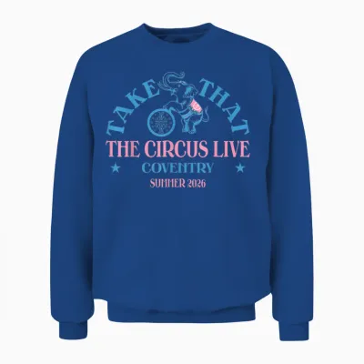 Take That the Circus Live Coventry Unisex Sweatshirt - Royal
