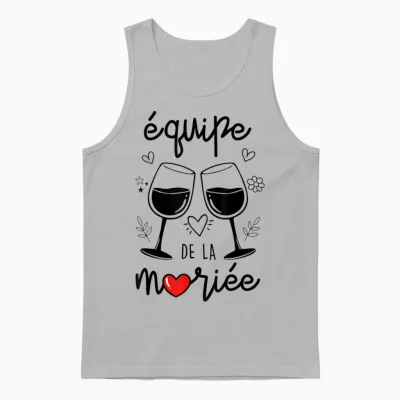 Drôle Femme Team De La Mariée Evjf Future Mariée Unisex Tank Top - Ash