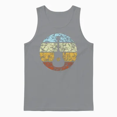 Guitar Retro Unisex Tank Top - Sport Grey