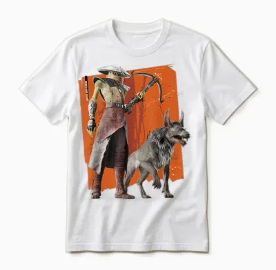 Star Wars the Mandalorian and Grogu Movie Embo and Keibu Unisex T-Shirt - White