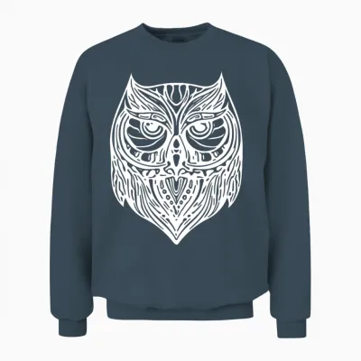Owl Unisex Sweatshirt - Dark Heather