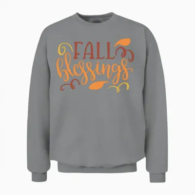 Fall Blessings Funny Funny Unisex Sweatshirt - Sport Grey