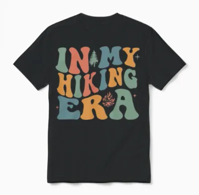Hiking Time Unisex T-Shirt - Black