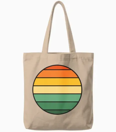 Vintage Retro Fashion Retro Gift Tote Bags - Natural