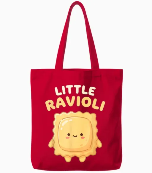 Petits Raviolis Tote Bags - Red
