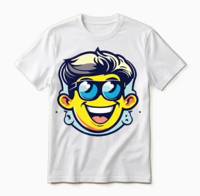 Cartoon Funny Men Unisex T-Shirt - White
