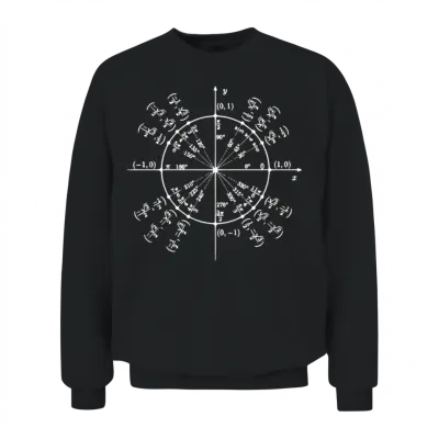 Einheitskreis (math Art) Unisex Sweatshirt - Black