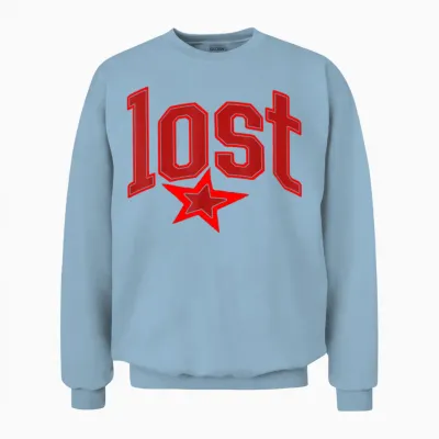 Official Mgk Lost Star Unisex Sweatshirt - Light Blue