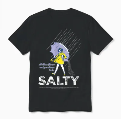 Salty Sprinkle Unisex T-Shirt - Black