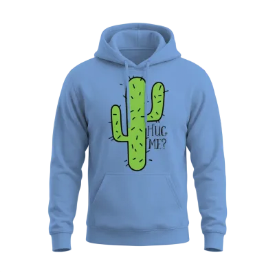 Funny Cactus Quote Unisex Hoodie - Carolina Blue