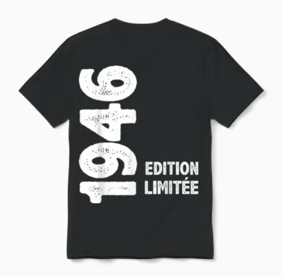 1946 79 Years Man Woman Birthday Gift Man 1946 T-Shirt, Black, S Unisex T-Shirt - Black