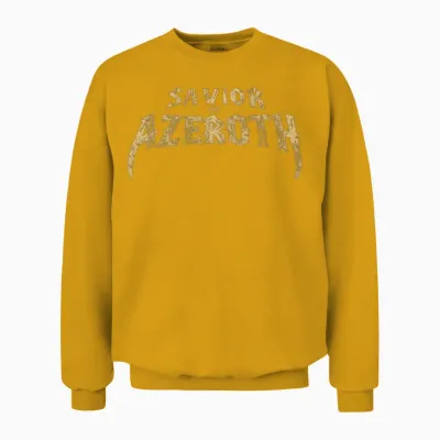 Savior of Azeroth Design from World of Warcraft Unisex Sweatshirt - Gold