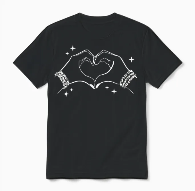 Heart Hands Taylor First Name Girl Vintage 70's 80's Unisex T-Shirt in Black