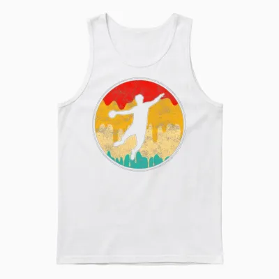 Handball Retro Unisex Tank Top - White