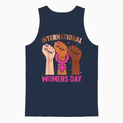 International Women's Day Unisex Tank Top - Navy