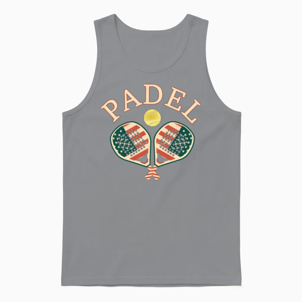 Padel American Unisex Tank Top in Sport Grey