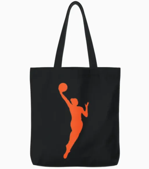 Wnba Basketball Tote Bags in Black