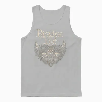 Paradise Lost - 'gotischer Schädel' Unisex Tank Top - Ash