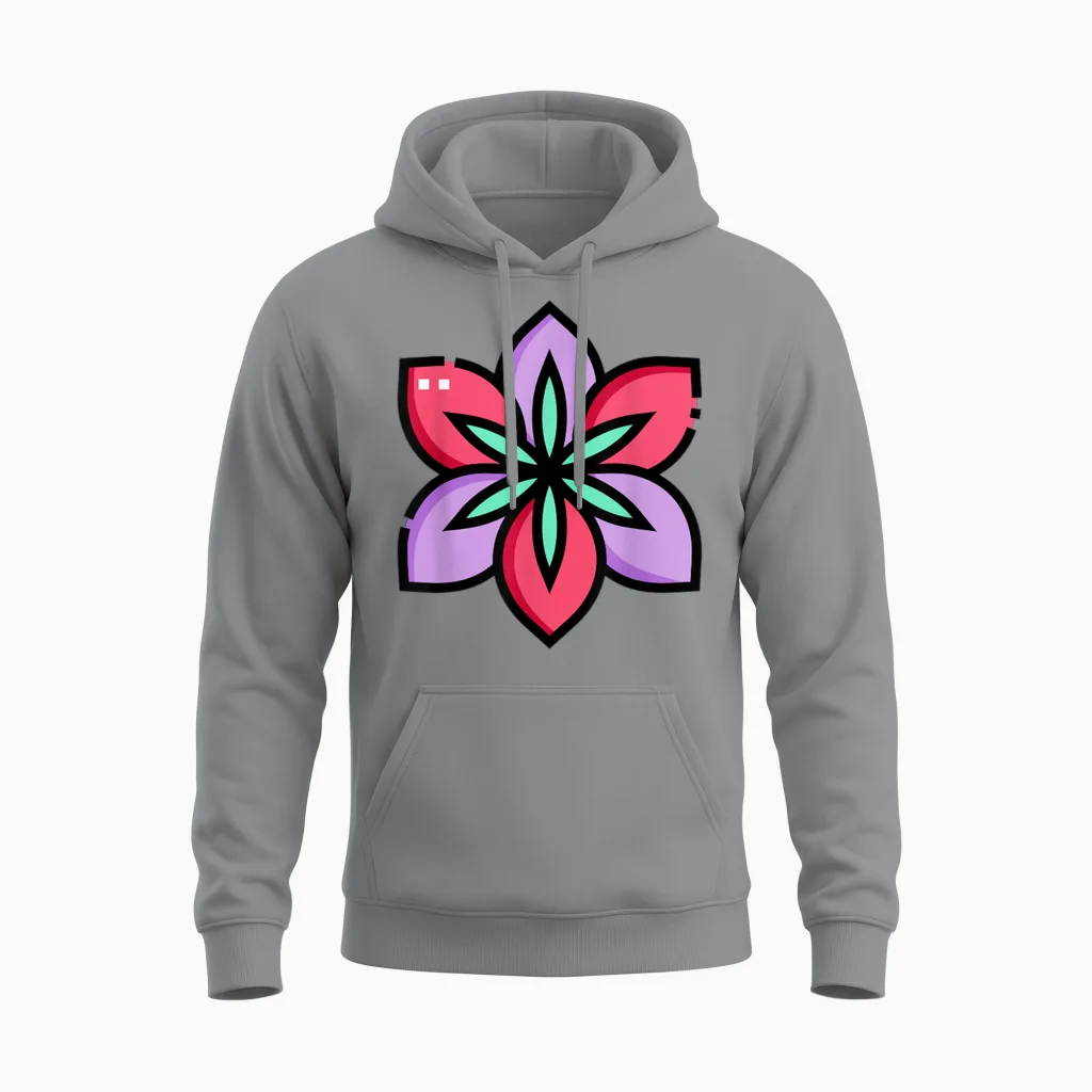 Vraiment Comme Les Fleurs D'amaryllis Belladonna Unisex Hoodie in Sport Grey