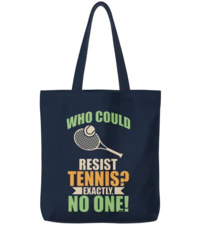 Nobody Can Resist Tennis Tote Bags - Navy