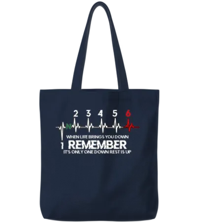 Motorcycle Biker 1n23456 Bike Gear Shift Tote Bags - Navy