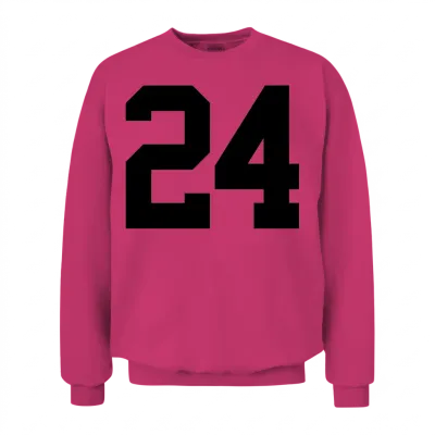 Sports Number 24 Unisex Sweatshirt - Heliconia