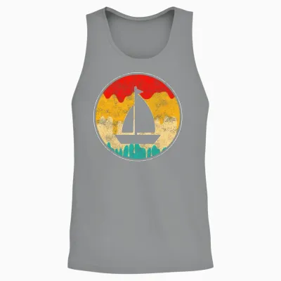 Sailing Retro Unisex Tank Top - Sport Grey