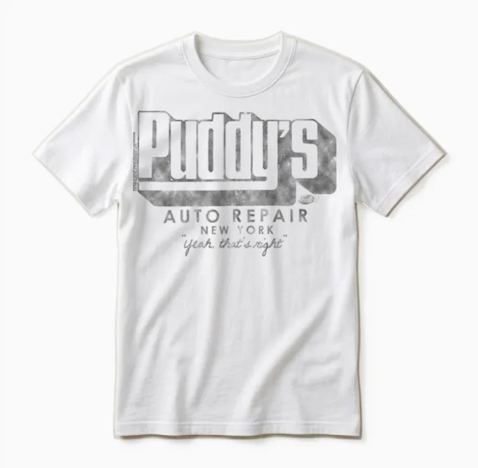 Seinfeld Puddy's Auto Repair New York Funny 90's Tv Show Unisex T-Shirt in White
