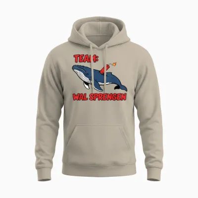 Buckelwal Timmy Hope - Team: Wal Sprengen Unisex Hoodie - Sand