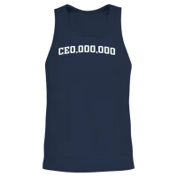 Funny Ceo Ceo,000,000 Unisex Tank Top - Navy – 2