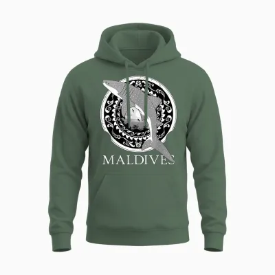Walhai Republik Der Malediven Unisex Hoodie - Military Green