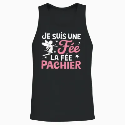 Je Suis Une Fee La Fee Pachier Woman Man Je Suis Une Fée T-Shirt, Black, S Unisex Tank Top - Black