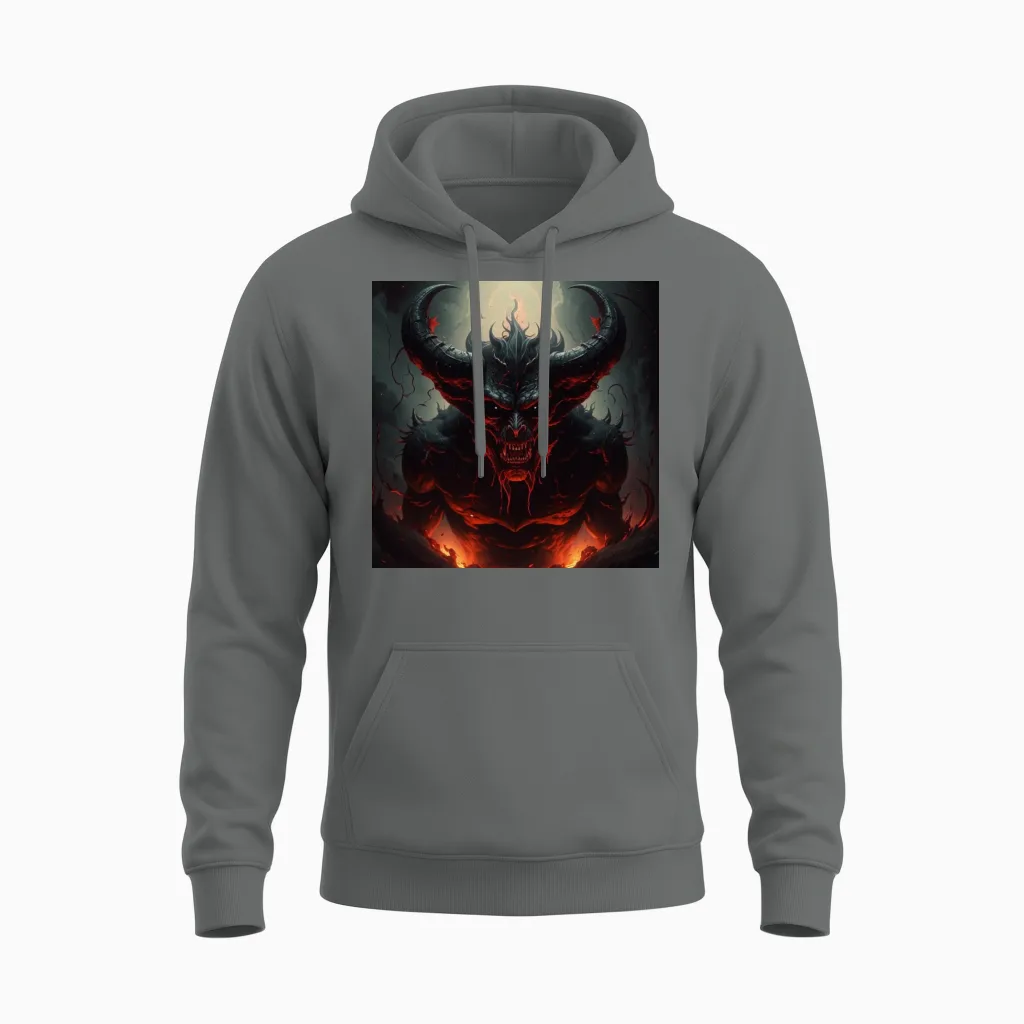 Daemon Unisex Hoodie in Graphite Heather