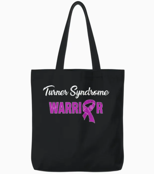 Turner Syndrome Warrior - Awareness Tote Bags in Black