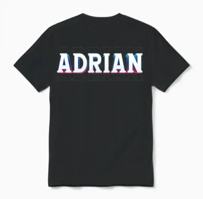Retro - Adrian Unisex T-Shirt - Black