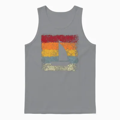Sailing Retro Unisex Tank Top - Sport Grey