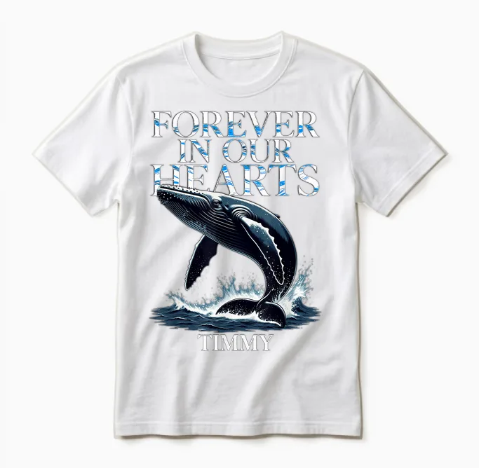 Timmy Wal Ostsee Buckelwal Team Hope Free in Our Hearts 2026 Unisex T-Shirt in White