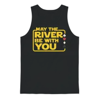 May the River Be with You – Funny Poker Quote Unisex Tank Top - Black – 1