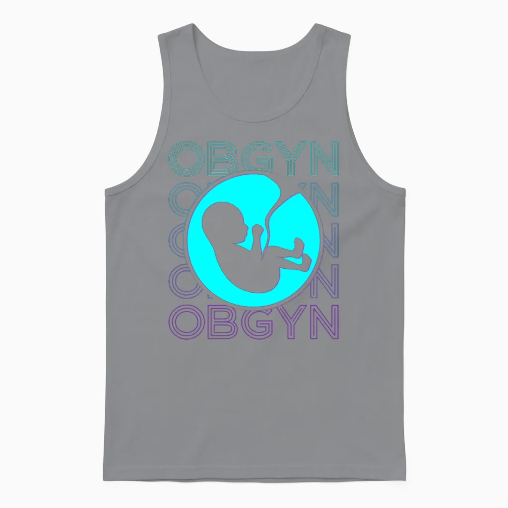 Obgyn Obstetrician Gynecologist Retro Unisex Tank Top in Sport Grey