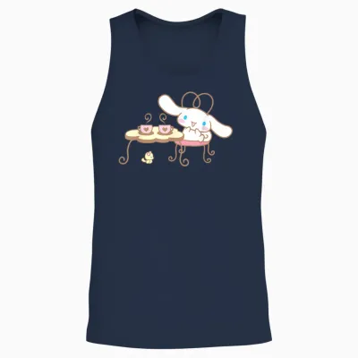 Cinnamoroll Cafe Unisex Tank Top - Navy