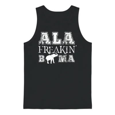 Funny Alabama Gift Ala Freakin Bama Unisex Tank Top - Black