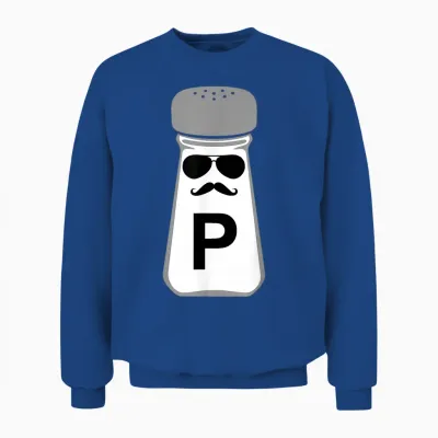 Salt and Pepper Halloween Costume T-Shirt, Black Unisex Sweatshirt - Royal