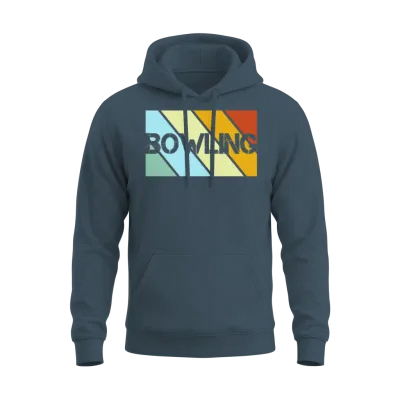 Bowling Retro Unisex Hoodie - Dark Heather