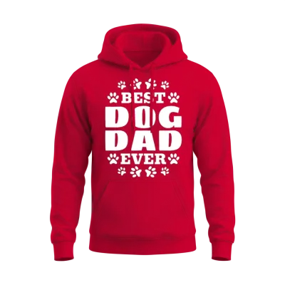 Pet Dog Owner Cute Dog Lover Dog Dad - Best Dog Da Unisex Hoodie - Red