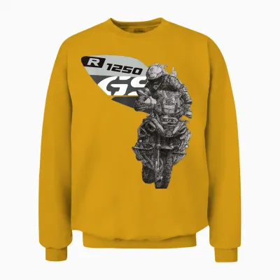 R 1250 Gs Adventure Bike Motorcycle Unisex Sweatshirt - Gold