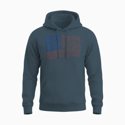 4th of July Shirt Stars Stripes and Human Rights Usa Unisex Hoodie - Dark Heather