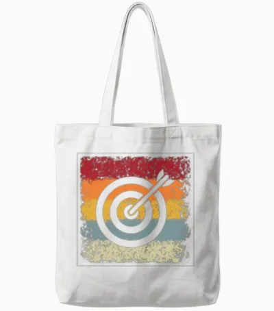 Darts Retro Tote Bags - White