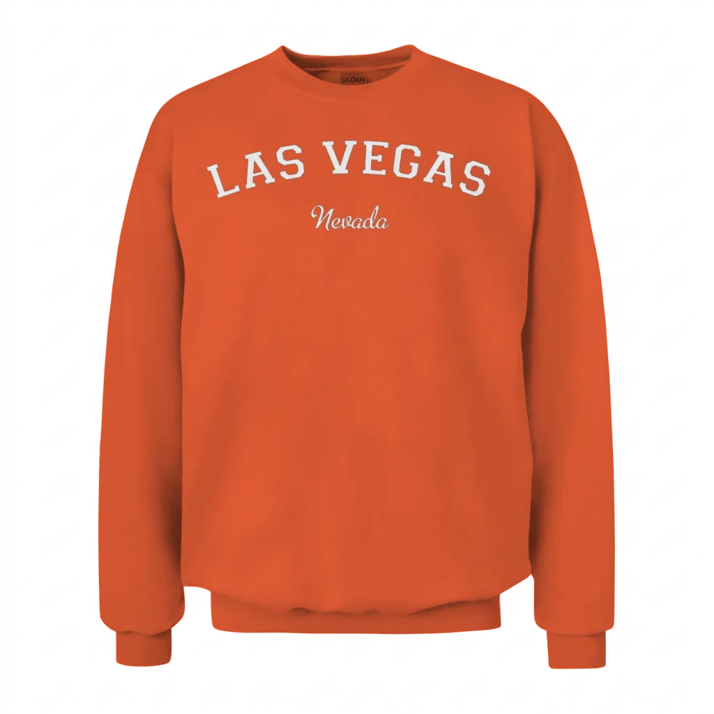 Las Vegas Unisex Sweatshirt - Orange