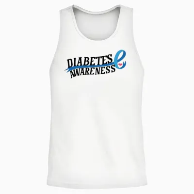 Diabetes Awareness Unisex Tank Top - White